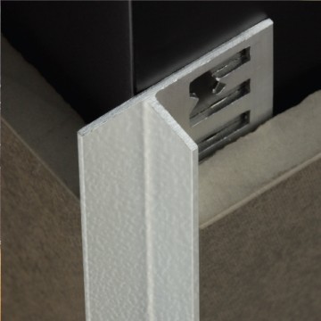 Tile In Corner Beading 10x10mm Light Grey Powder Coated Finish