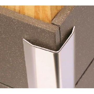 Retro Fit Corner Protector Stainless Steel 40x40mm Natural 2 5m Length
