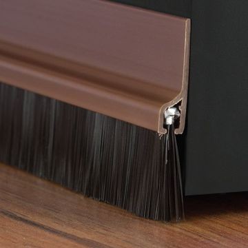 Mseal Pvc Door Brush 915mm Brown Lgth Kirk Marketing