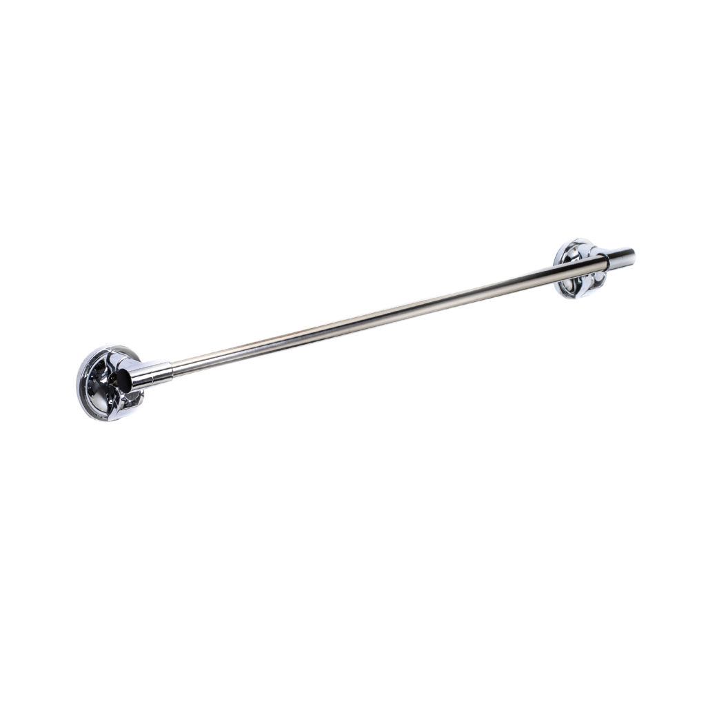 suction towel rail chrome