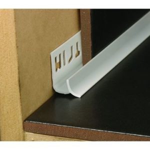 PVC concave edge trim 9mm x 2.5m White