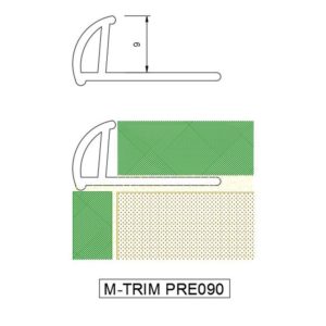 Round Edge PVC 9mm Brown. 2.5m length