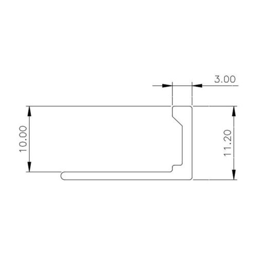 10mm Aluminium Straight Edge Carpet Bronze Kirk Marketing