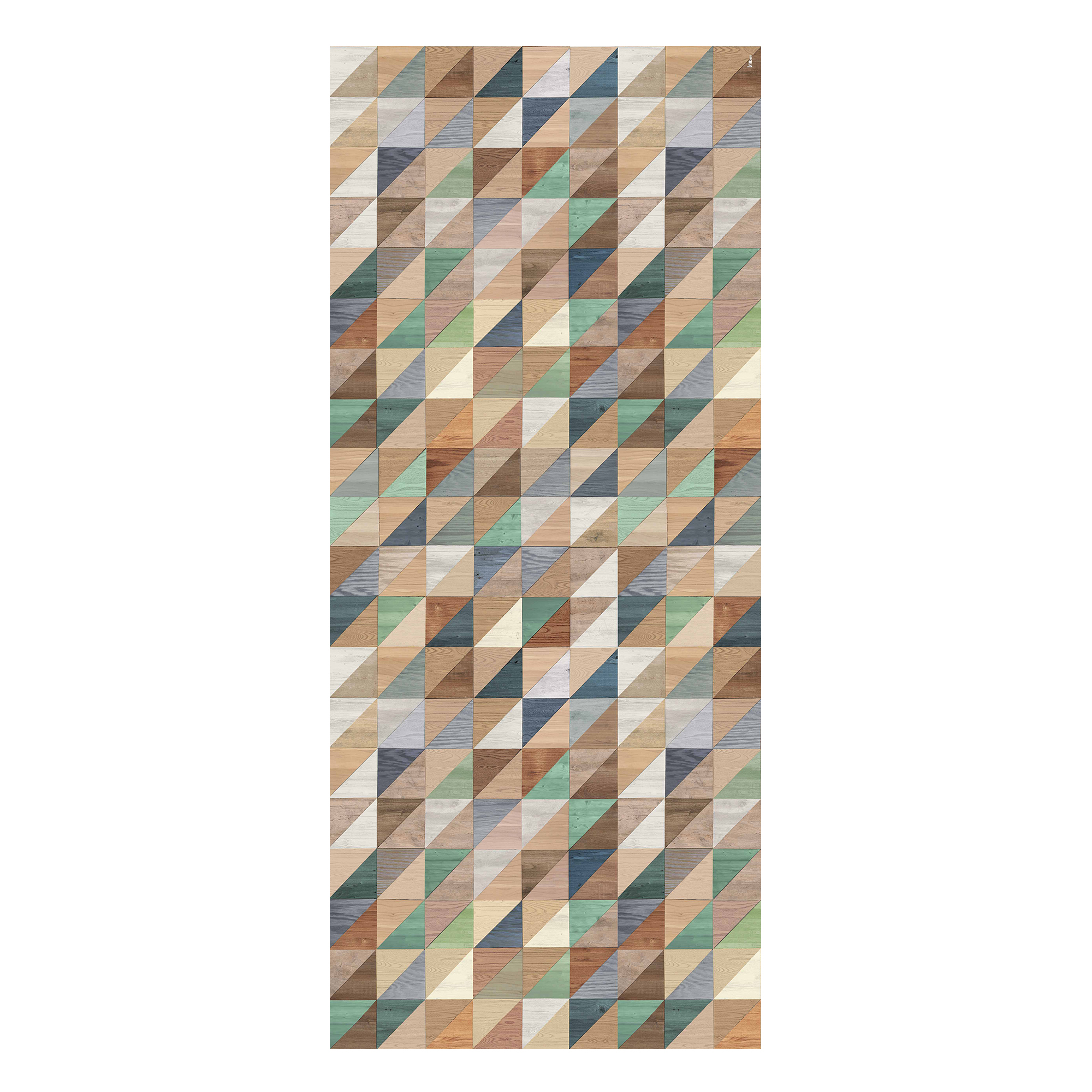 Decorative Vinyl Rug for domestic use. 78x180cm. Triangles Kirk Marketing