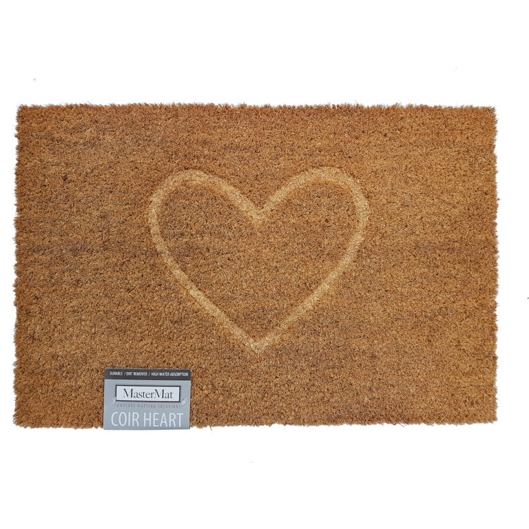 Coir mat 40x60cm Heart Kirk Marketing