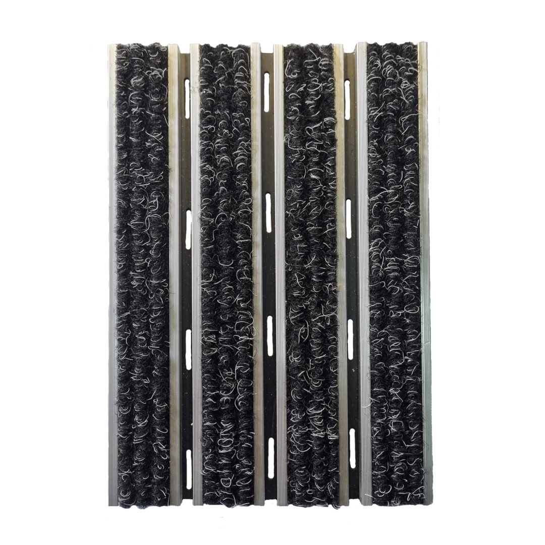 20mm Aluminium Heavy Duty Carpet Mat Charcoal Kirk Marketing