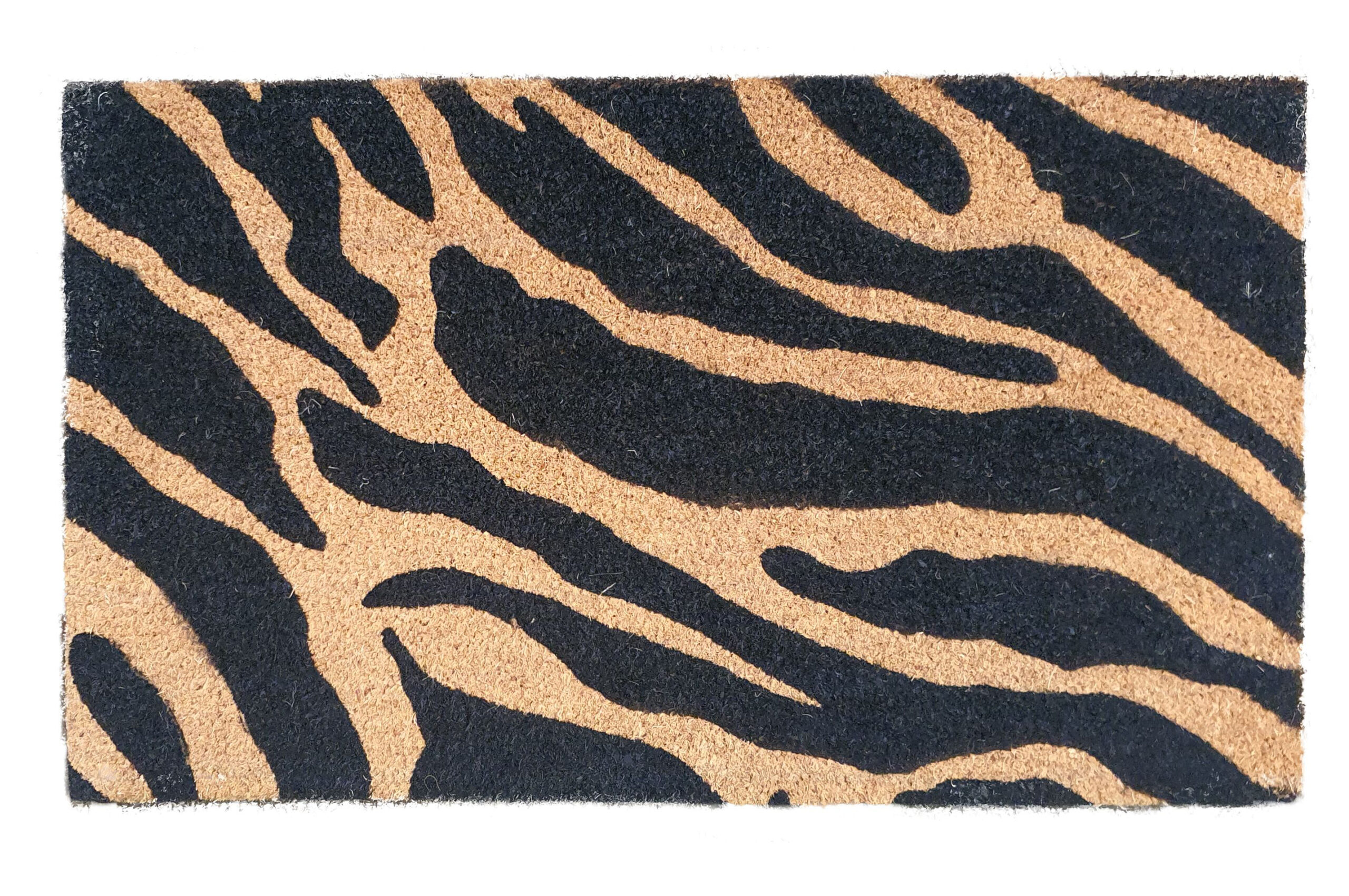 Coir Mat 45x75cm Gold Zebra Kirk Marketing