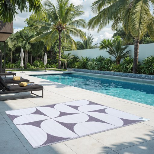 Reversible PVC Rug 120x180cm Semicircles | Kirk Marketing
